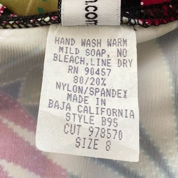 KECHIKA SWIMWEAR SKIRT BATHING SUIT BOTTOMS TROPICAL SMALL - Picture 6 of 6